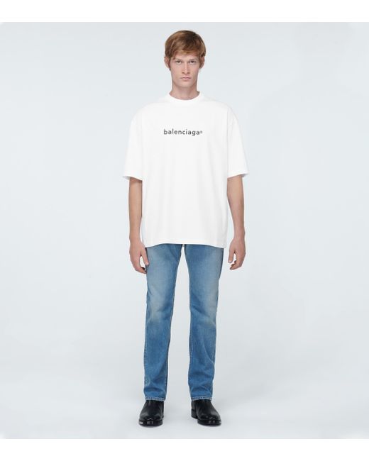 T-shirt new Copyright vestibilità media da Uomo di Balenciaga in Bianco |  Lyst
