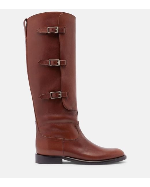Paris Texas Brown Montana Leather Knee-High Boots