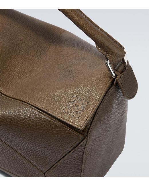 Borsa Puzzle Large di Loewe in Brown da Uomo