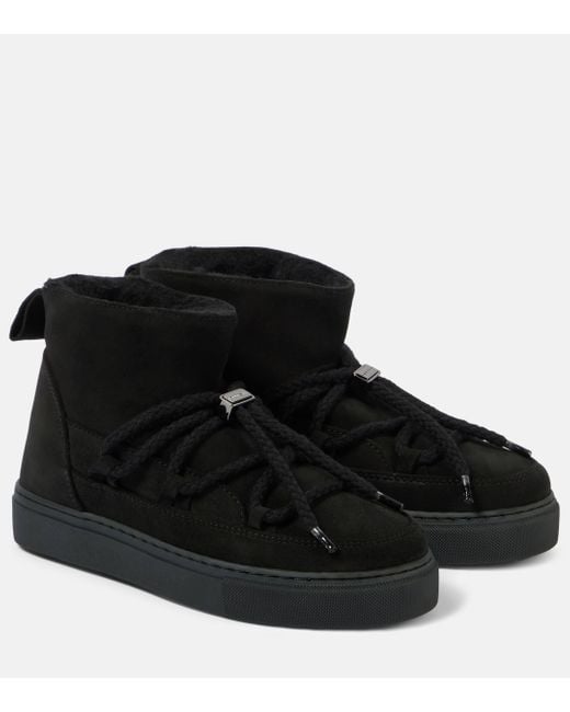 Inuikii Black Classic Low Suede Snow Boots