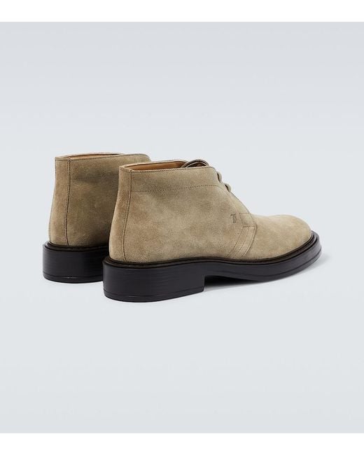Tod's Natural Suede Desert Boots for men