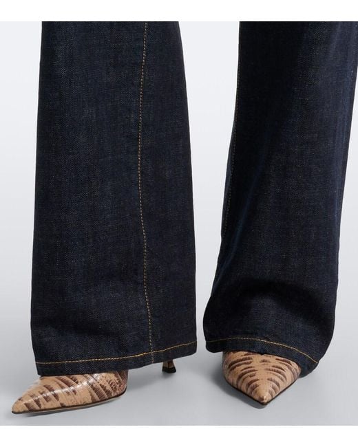 Fendi Blue Straight Jeans