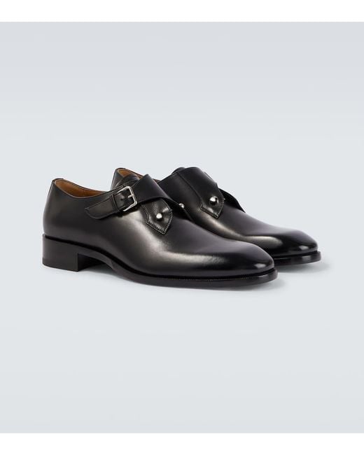 Christian Louboutin Monkstrap-Schuhe Chambelimonk Aus Leder in Black für Herren