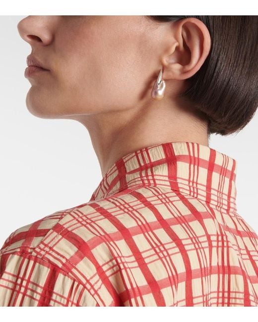 Bottega Veneta Pink Pearl Earrings