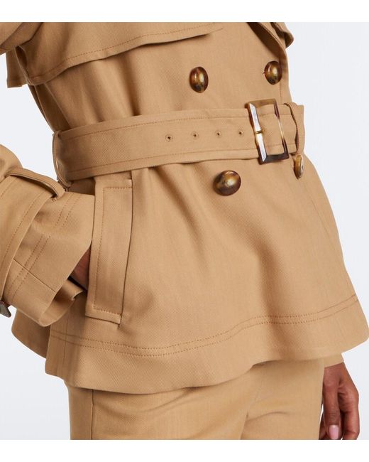 Veronica Beard Natural Lazaro Trench Coat
