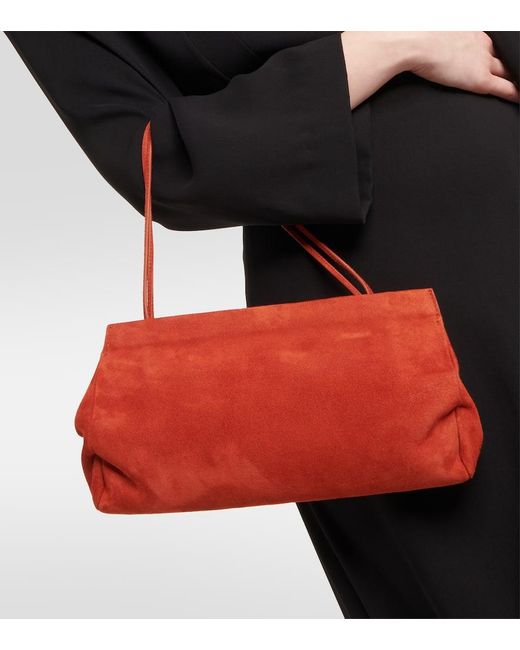 Borsa Abby Small in suede di The Row in Red