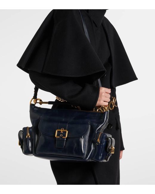 Chloé Blue Camera Medium Leather Shoulder Bag