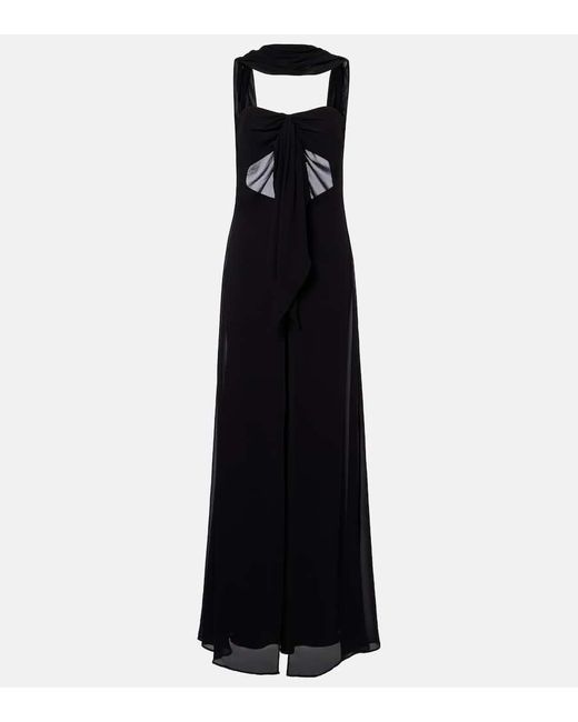 Christopher Esber Black Robe Reverse Aus Seide