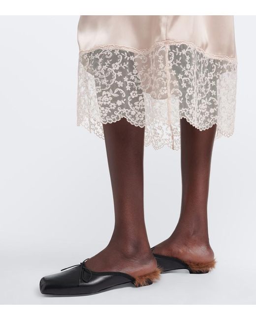 Simone Rocha Black Leather Mules