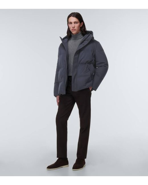 Chaqueta de plumas Snow Wander Loro Piana de hombre de color Blue
