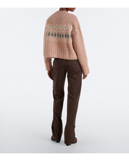 Altuzarra Brown Mills Cotton Straight Pants