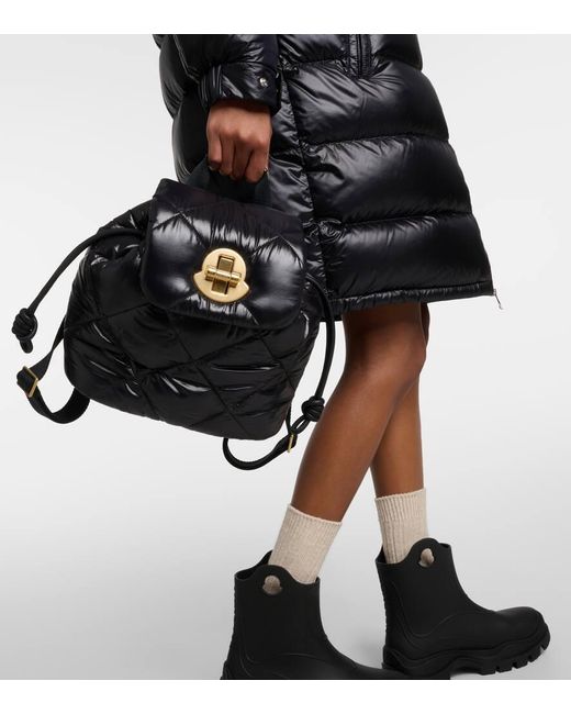 Moncler Black Puf Backpack