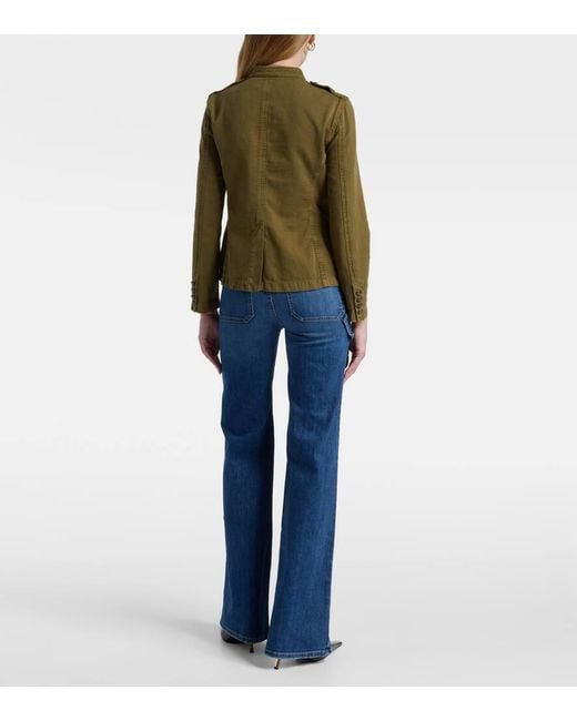 Veste Mona En Coton Et Lin Nili Lotan en coloris Green