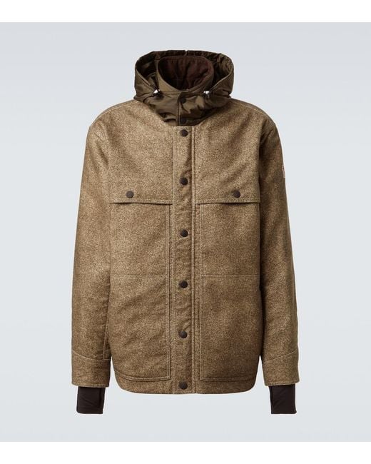Moncler Green Kalinzu Cotton Down Jacket for men