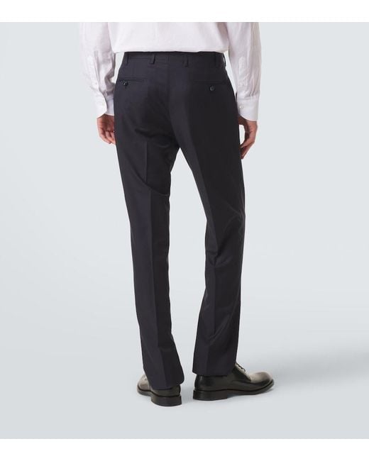Kiton Blue Wool Suit for men