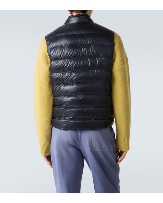 Moncler Blue Gui Down Vest for men