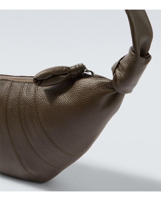 Lemaire Metallic Croissant Small Leather Shoulder Bag for men