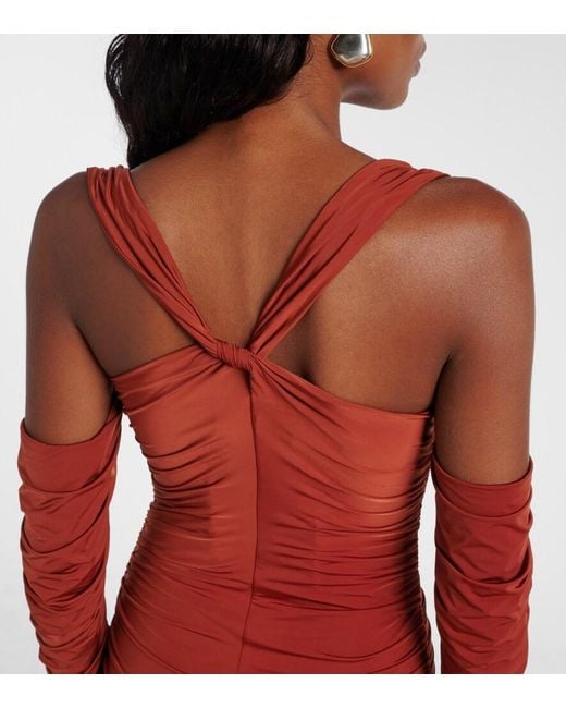 Sir Rosseli Gathered Jersey Maxi Dress