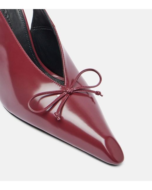 Jacquemus Pink Cubisto 100 Leather Slingback Pumps