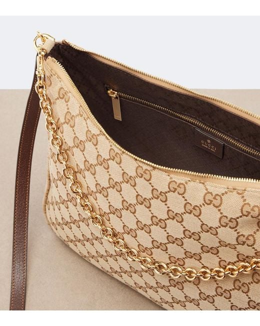 Gucci Natural Lady Lunetta Chain Medium Shoulder Bag