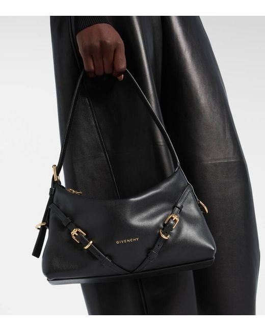 Givenchy Black Schultertasche Voyou Mini Aus Leder