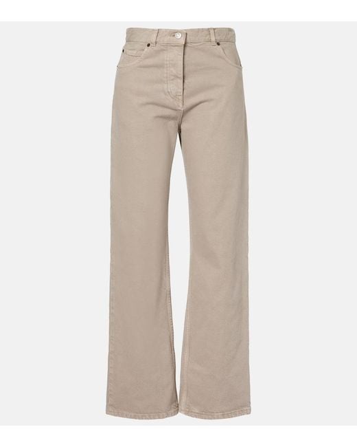 The Row Natural Finbar Wide-Leg Jeans