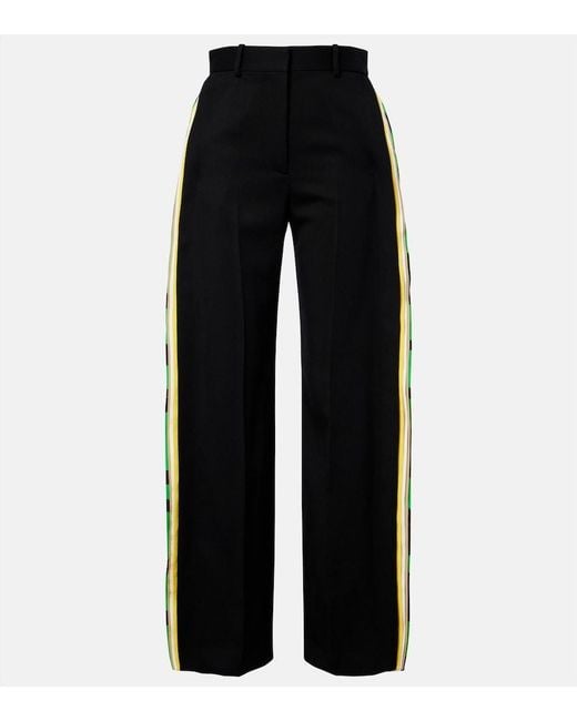 Loewe Black Wool Wide-Leg Pants