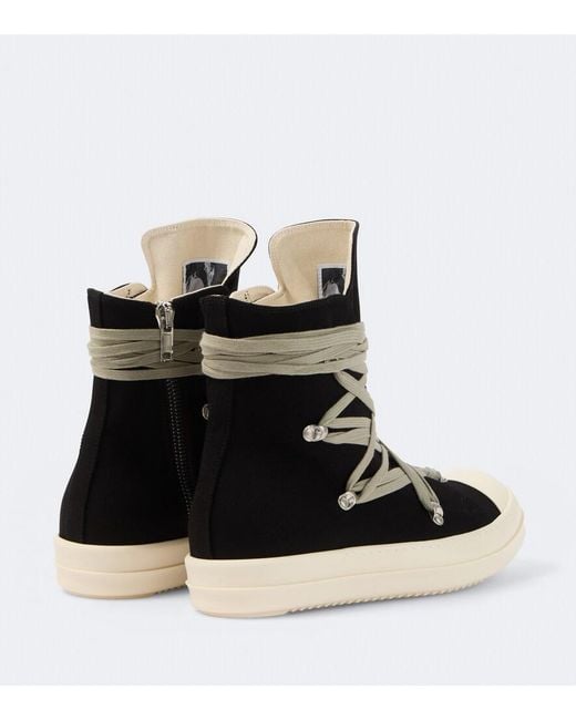 Rick Owens Black Drkshdw Megalace High-Top Sneakers for men