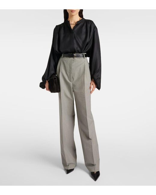 Rohe Gray Weite Hose Aus Einem Wollgemisch