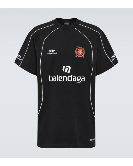 Balenciaga Black Logo Cotton Jersey T-shirt