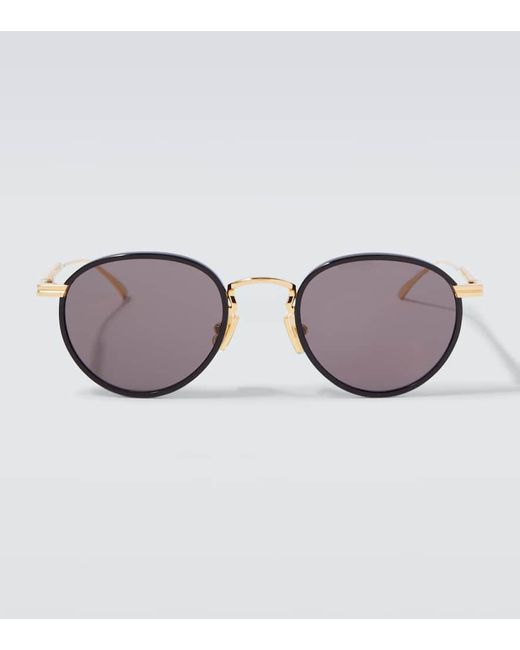 Gafas De Sol Redondas Light Ribbon Bottega Veneta de hombre de color Brown