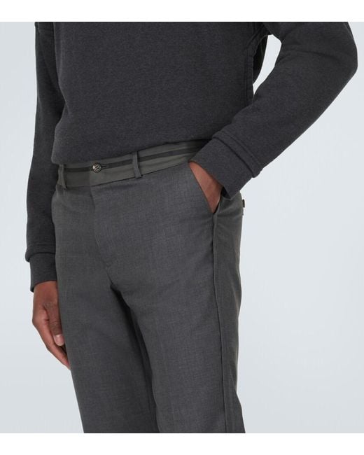 Undercover Gray Wool Slim Pants for men