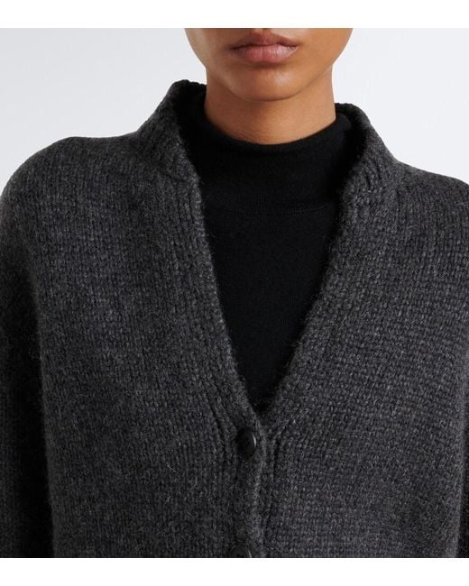The Row Black Poynta Cashmere Cardigan