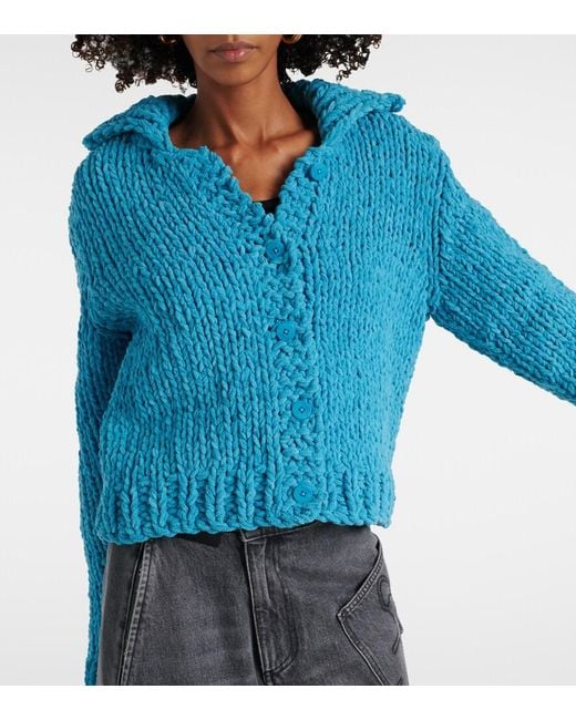 J.W. Anderson Blue Chenille Cardigan
