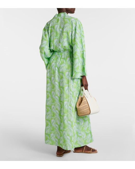 Melissa Odabash Green Louisa Printed Robe
