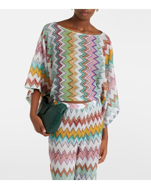Missoni Multicolor Zigzag Knitted Top