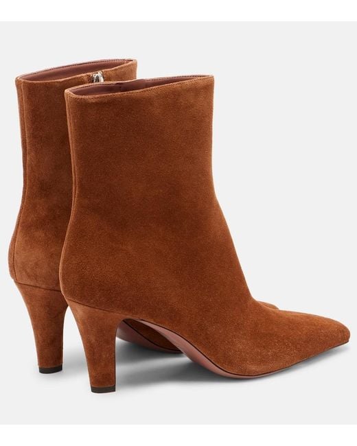 Paris Texas Brown Belle Suede Ankle Boots