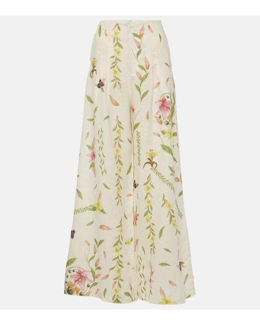 Pantaloni Pinon Marina di Agua Bendita in Natural