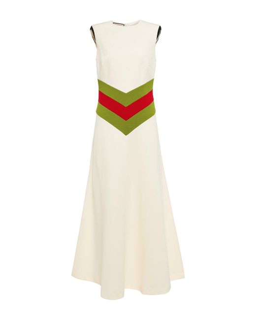 Vestido Vintage Chevron Web Gucci de Tejido sintético de color Blanco | Lyst