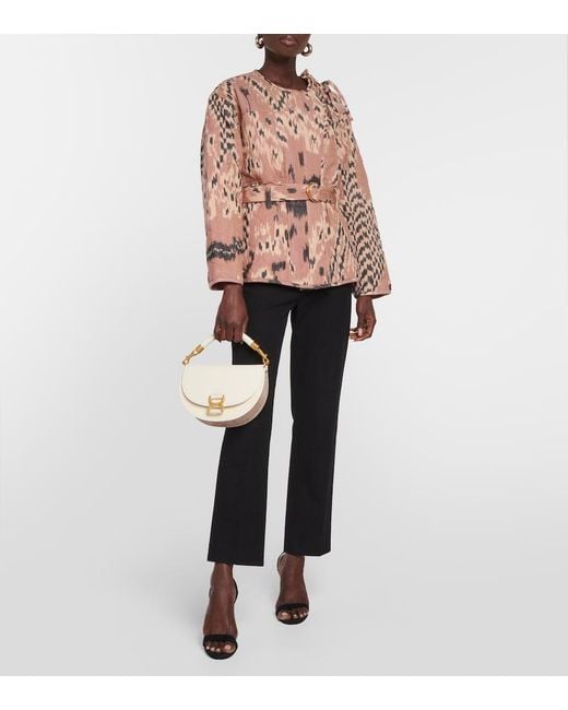 Ulla Johnson Brown Savi Printed Jacket