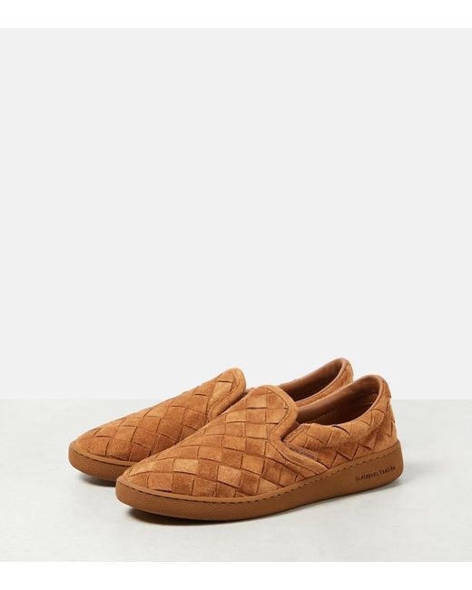 Bottega Veneta Brown Sawyer Suede Slip-On Sneakers