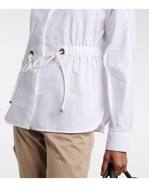 Max Mara White Tazzina Cotton Shirt