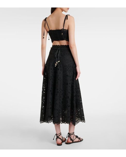 Gonna Midi Rhiannon di Zimmermann in Black