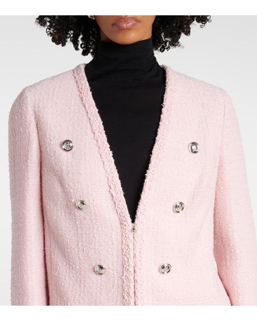 Giambattista Valli Pink Jacke Aus Tweed