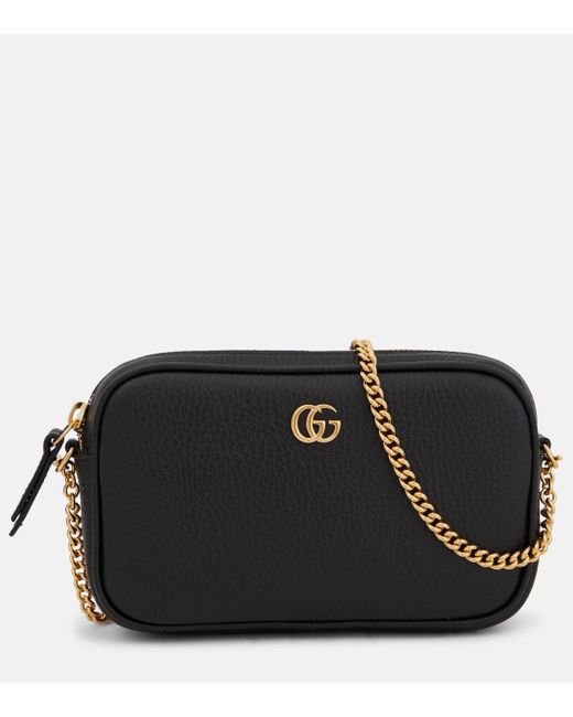 Gucci Gg Marmont Super Mini Shoulder Bag in Black Lyst UK