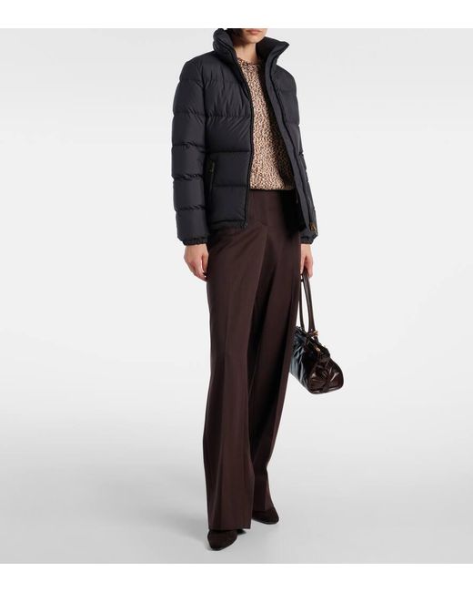 Piumino Trapuntato di Moncler in Black