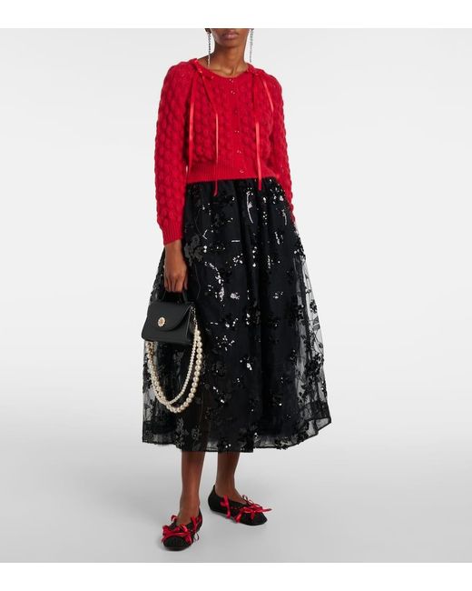 Gonna Midi di Simone Rocha in Black