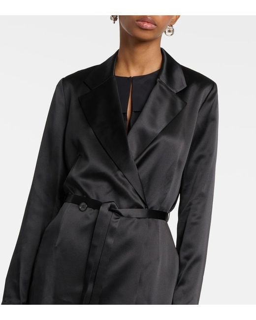 Joseph Black Joubert Silk Satin Jacket