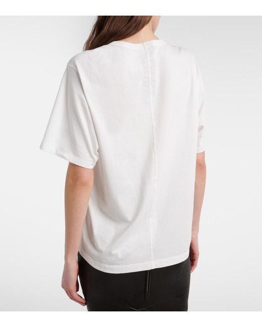 Rick Owens White Brad Cotton Jersey T-Shirt