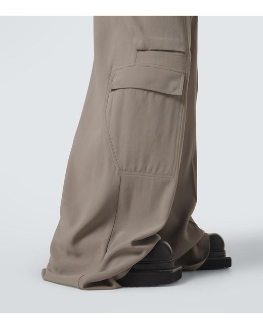 Rick Owens Gray Cargobelas Cady Cargo Pants for men